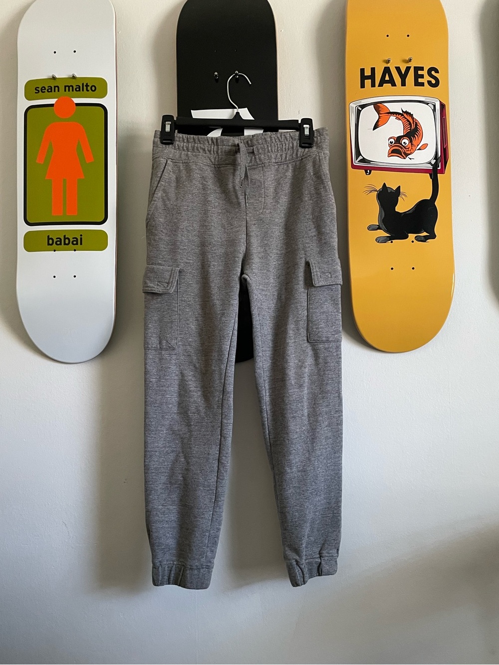3/$15 Boys RSQ Gray Cargo Joggers